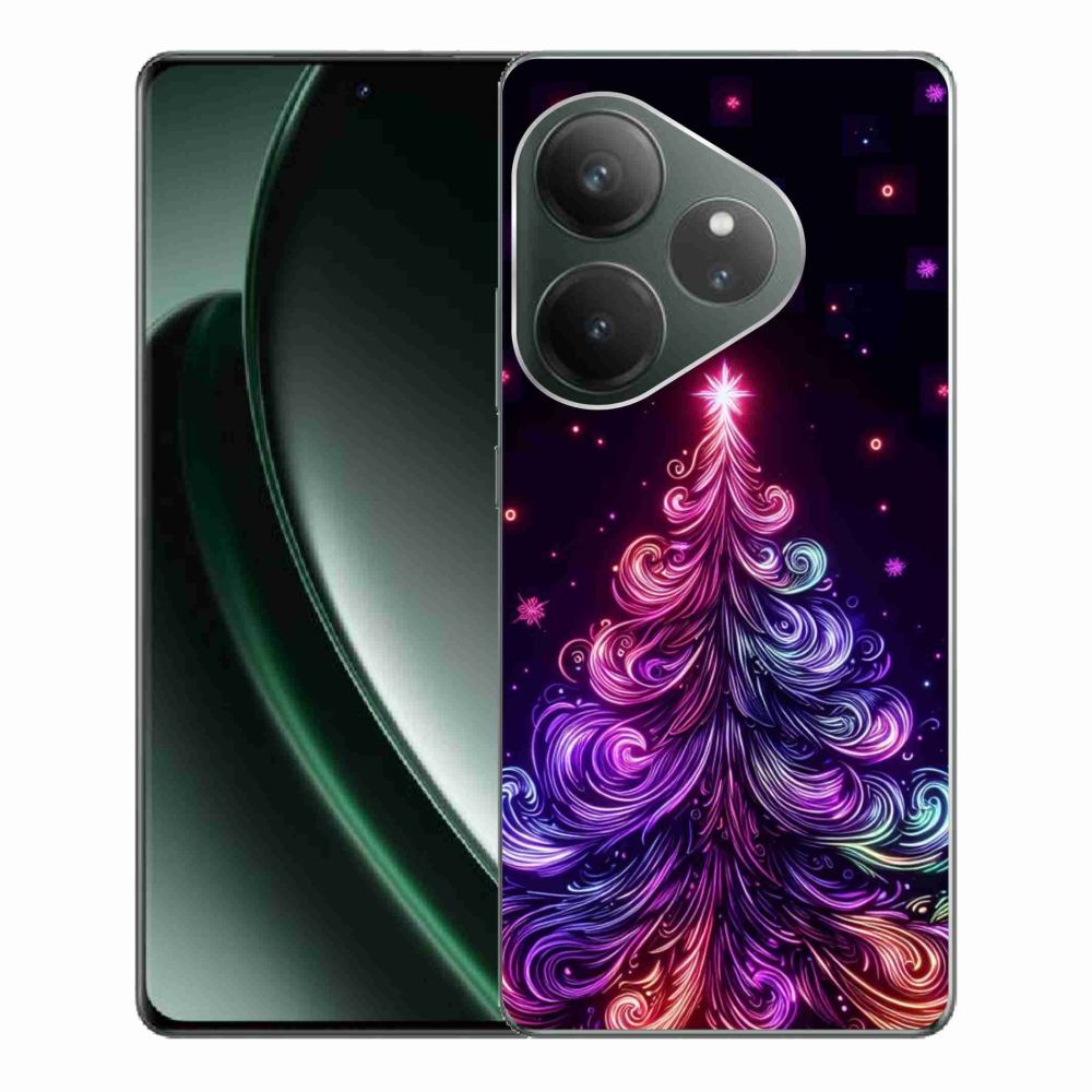 Gél borító mmCase a Realme GT 6 5G/GT 6T 5G - neon karácsonyfa 1