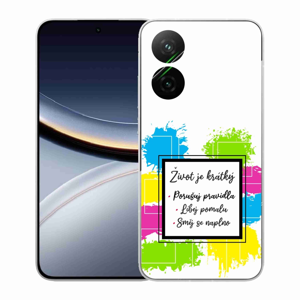 Gél borító mmCase a Xiaomi Poco F7 5G számára - idézem 5 fehér háttér