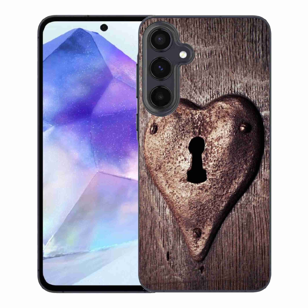 Zselés borítás mmCase Samsung Galaxy A55 5G készülékhez - szív alakú zár