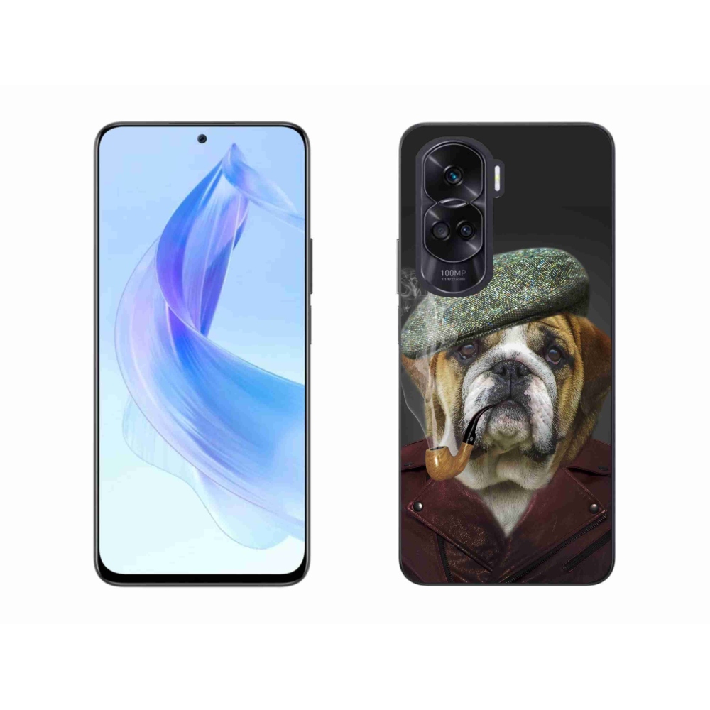 Zselés borítás mmCase a Honor 90 Lite-hoz - kutya csővel