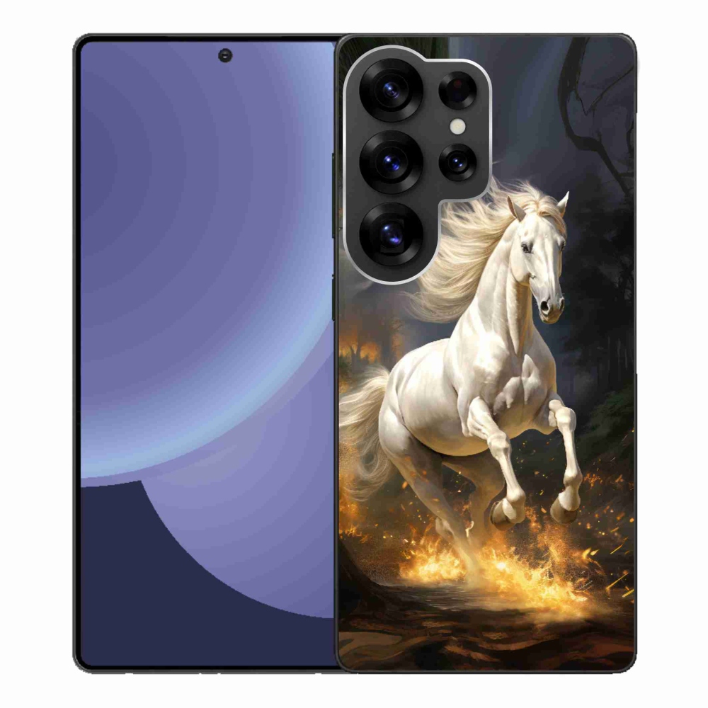 Zselés borítás mmCase Samsung Galaxy S25 Ultra - fehér ló 2