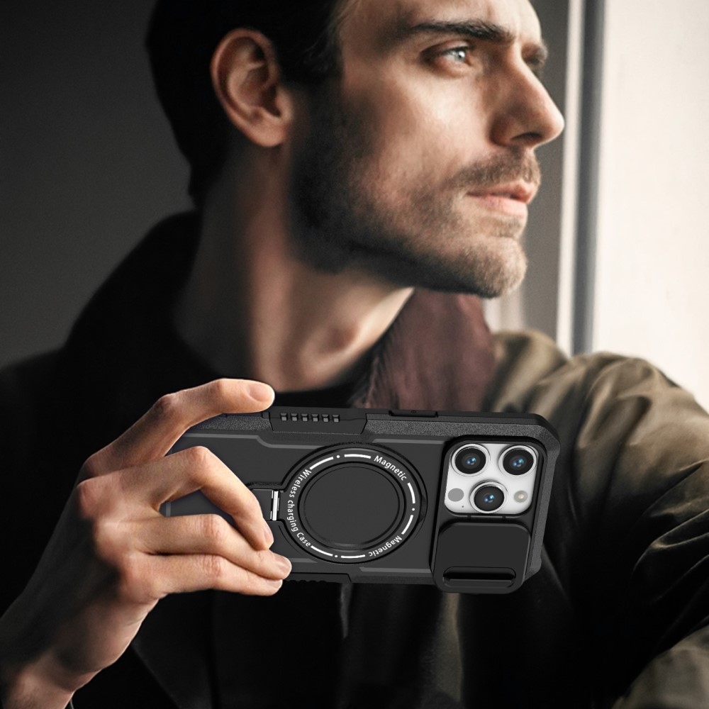 Katonai tartós védőburkolat MagSafe-vel iPhone 14 Pro Max készülékhez - Fekete