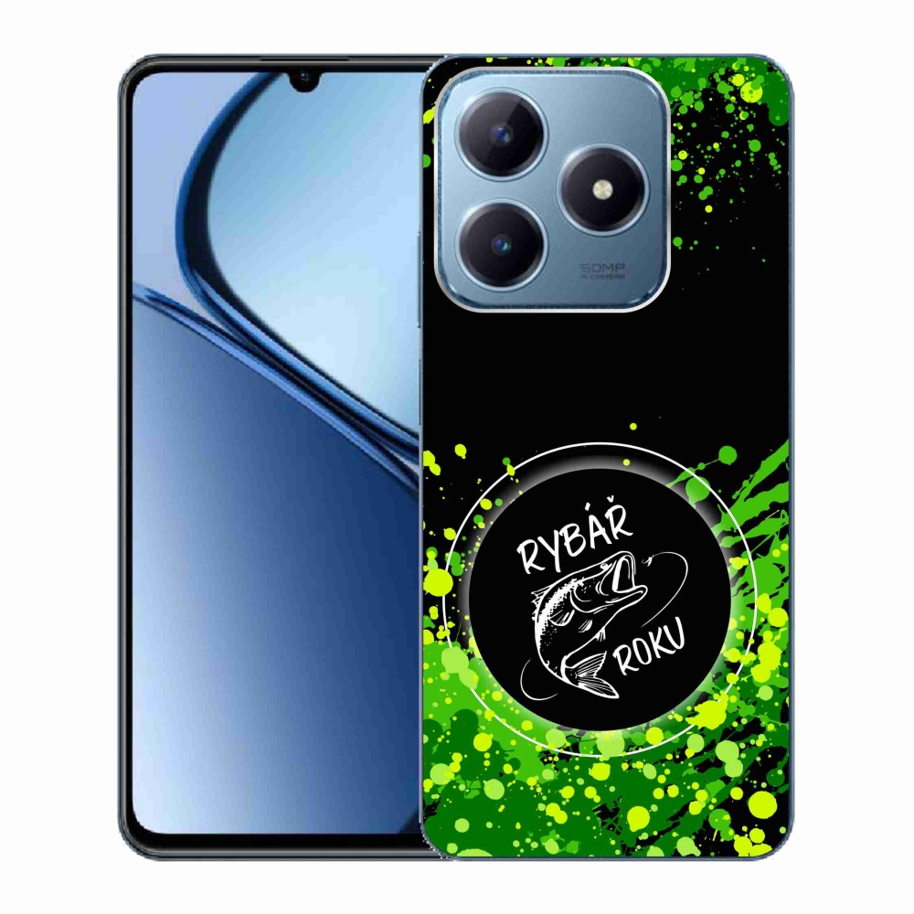 Gél borító mmCase a Realme C63 készülékhez - az év halászának fekete háttere