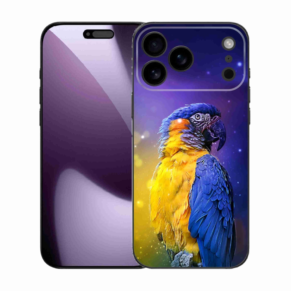 Zselés borítás mmCase iPhone 17 Pro Max készülékhez - papagáj ara 1
