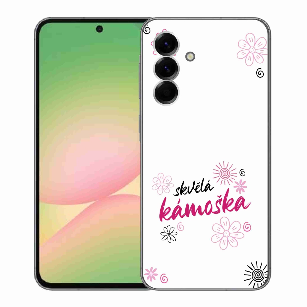 Gél borítás mmCase Samsung Galaxy A56 5G - nagyszerű haver fehér háttérrel