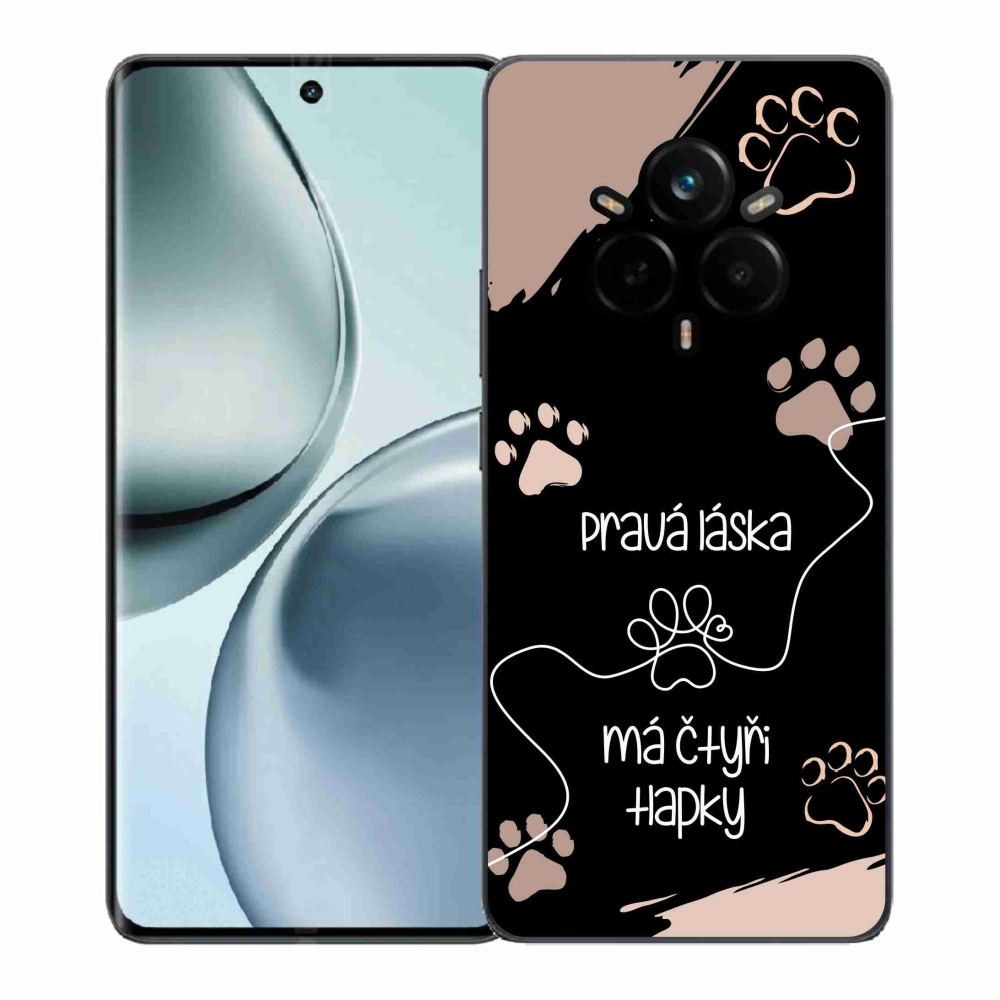 Gél borítás mmCase a Realme 14 Pro 5G készülékhez - kutyamotívum 1 fekete háttér