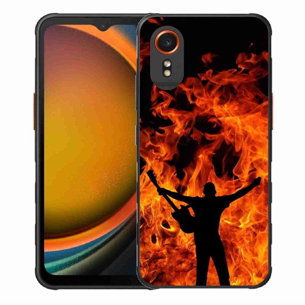 Gél borítás mmCase Samsung Galaxy Xcover 7 - zenész és tűz