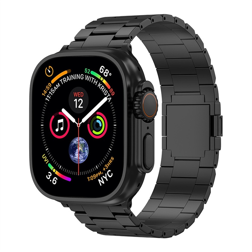 Titánötvözetből készült szíj az Apple Watch Ultra 4/3/2/1 (49 mm) és 12/11/10 (46 mm) modellekhez – fekete