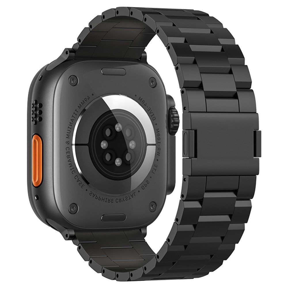 Titánötvözetből készült szíj az Apple Watch Ultra 4/3/2/1 (49 mm) és 12/11/10 (46 mm) modellekhez – fekete