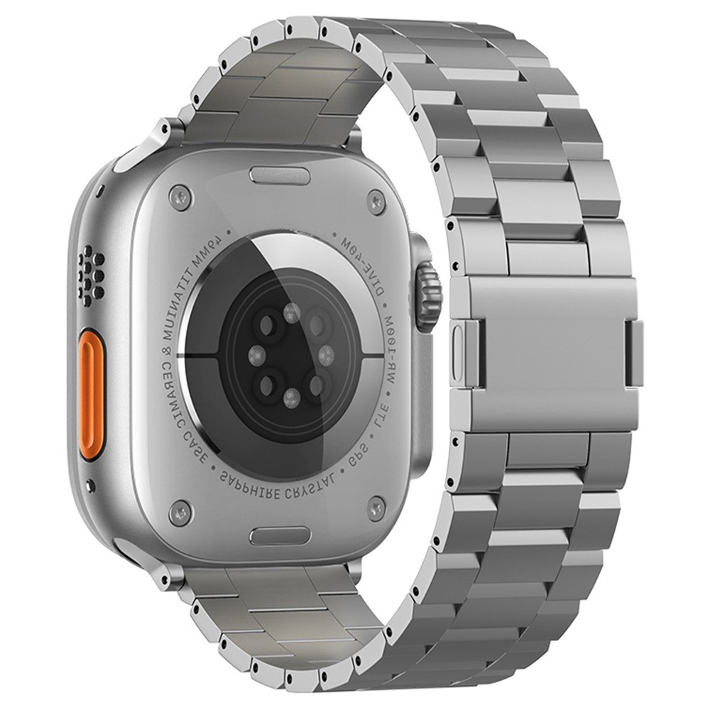 Titánötvözetből készült szíj az Apple Watch Ultra 4/3/2/1 (49 mm) és 12/11/10 (46 mm) modellekhez – szürke