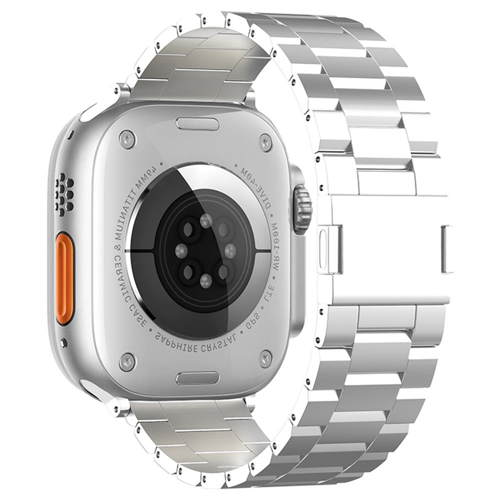 Titánötvözetből készült szíj az Apple Watch Ultra 4/3/2/1 (49 mm) és 12/11/10 (46 mm) modellekhez – ezüst színű