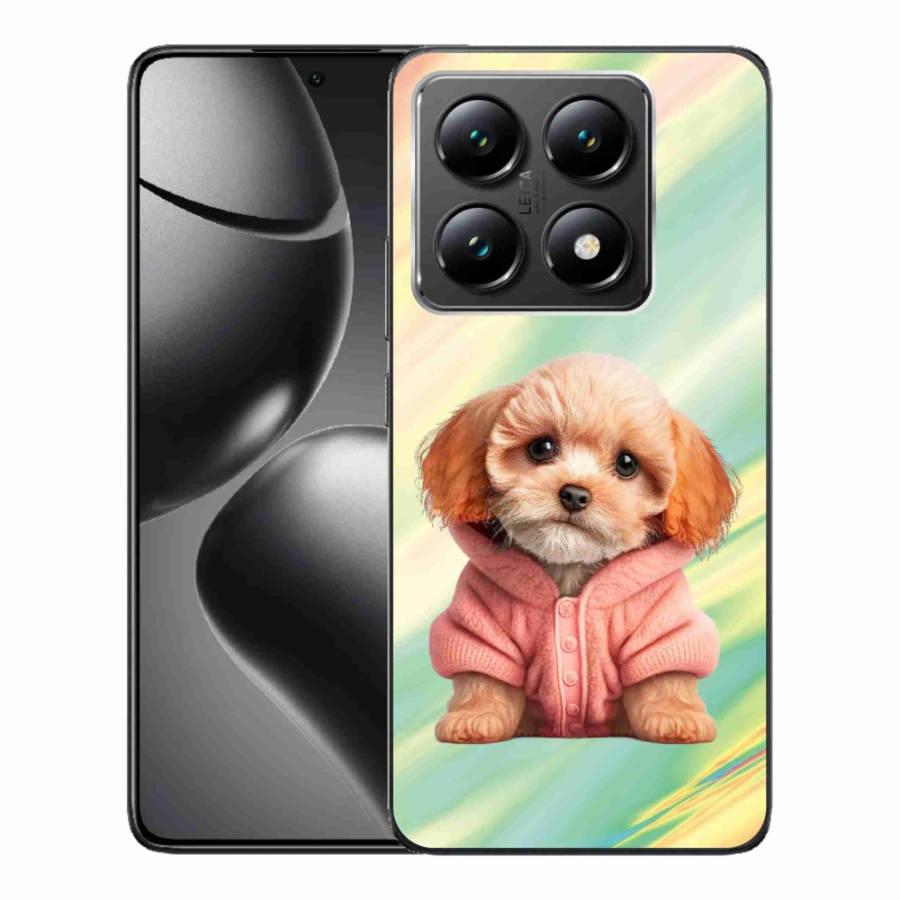 Gél borítás mmCase a Xiaomi 14T-hez - kiskutya pulóverben
