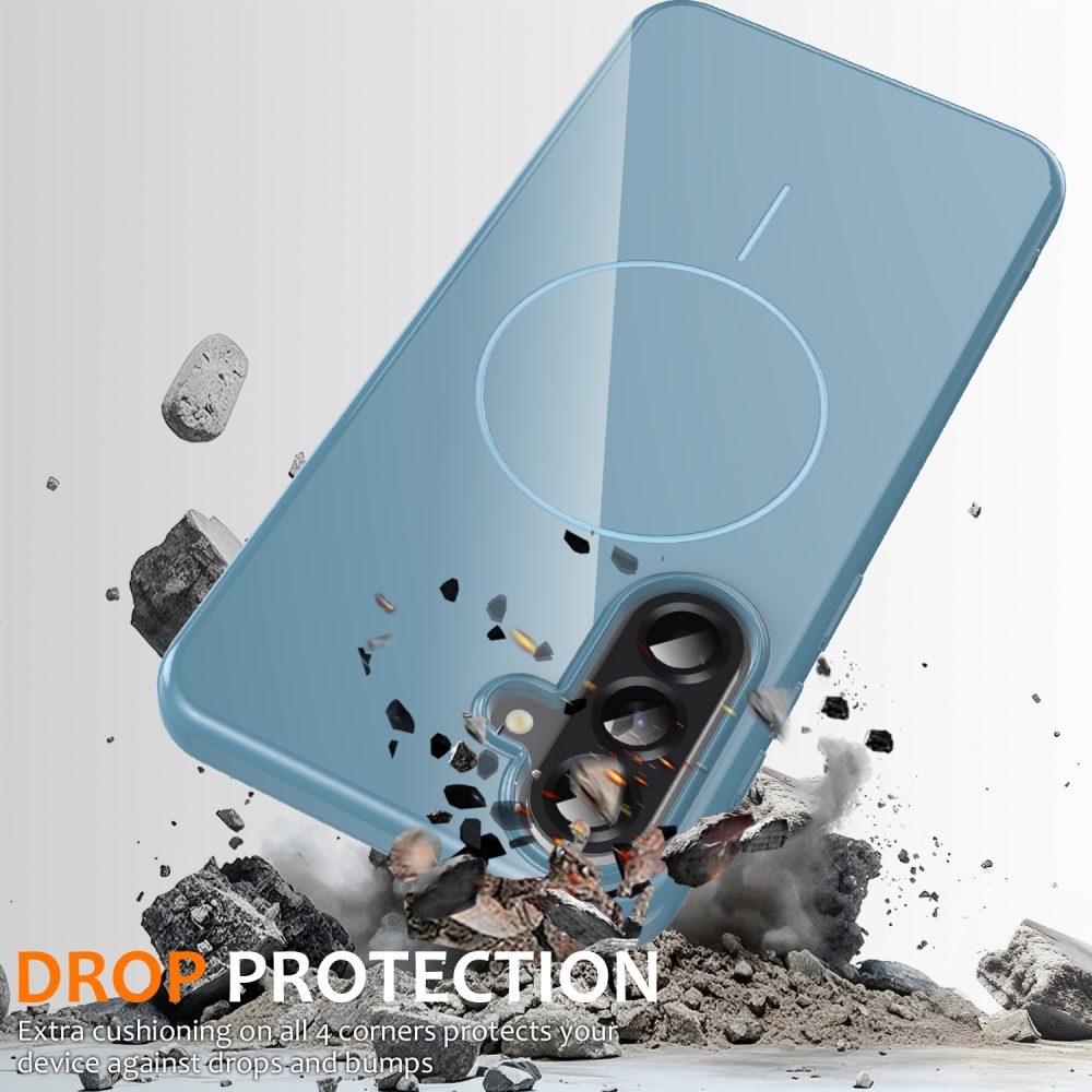 MagSafe zselés tok Samsung Galaxy A17 4G/5G készülékhez - kék