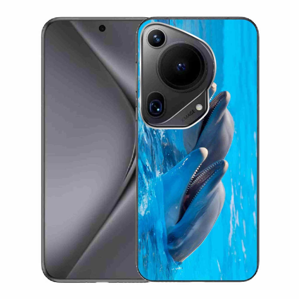 Gél borítás mmCase a Huawei Pura 70 Ultra készülékhez - delfinek