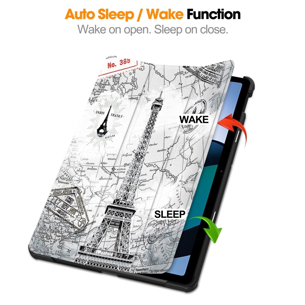 Nyomtatás intelligens záró tok Xiaomi Redmi Pad SE - Eiffel-toronyhoz