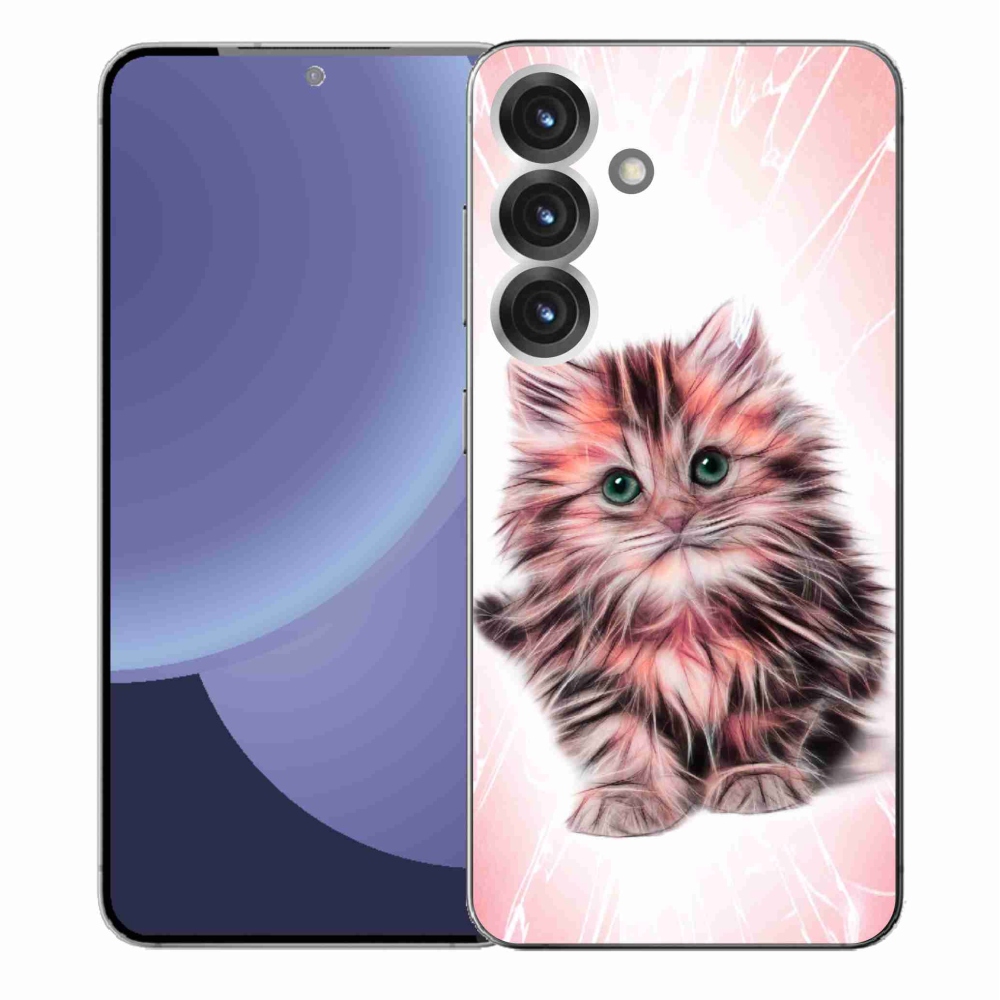 Gél borítás mmCase Samsung Galaxy S25+ készülékhez - aranyos cica