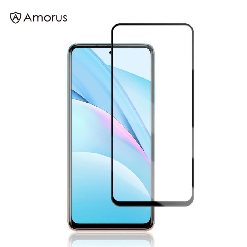 AMS teljes képernyős edzett üveg a Xiaomi Mi 10T Lite 5G-nél