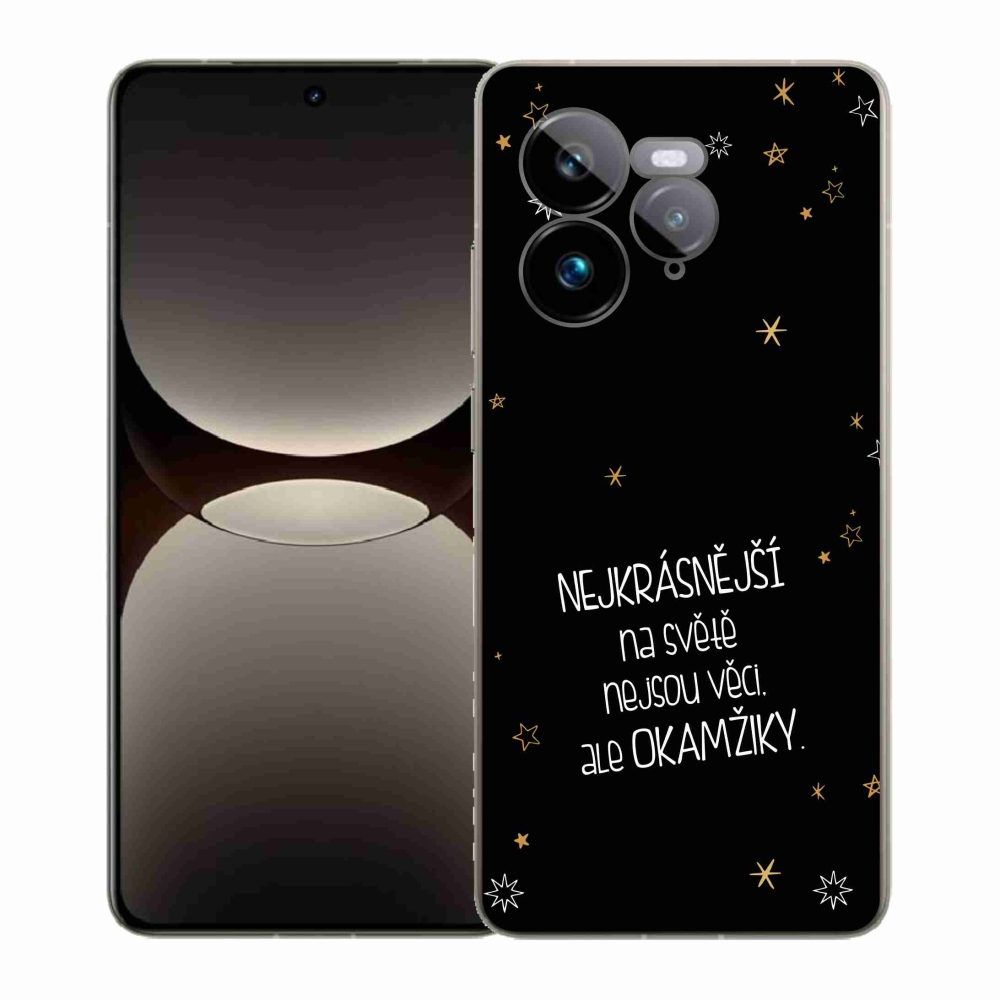 Gél borítás mmCase a Realme GT 7 Pro 5G-n - Quote 4 fekete háttér