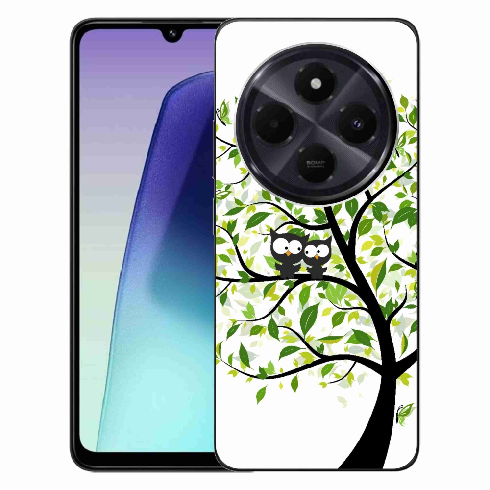 Gél borítás mmCase a Xiaomi Redmi 14C/Poco C75 számára - baglyok a fán