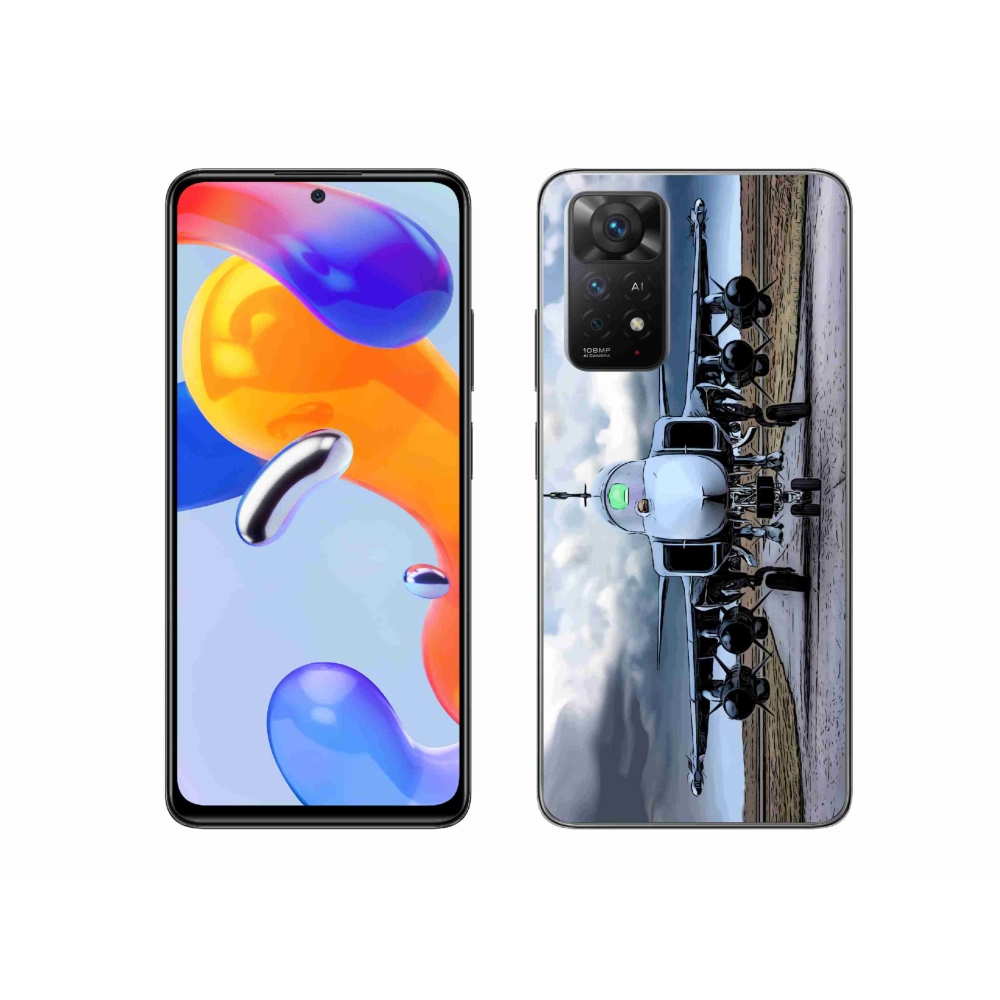 Gél borító mmCase a Xiaomi Redmi Note 11 Pro 4G/5G - katonai repülőgéphez
