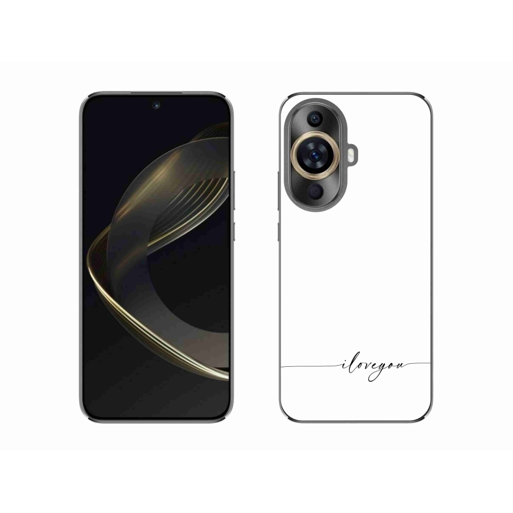 Gél borító mmCase a Huawei Nova 11 készülékhez - I love you fehér háttérrel