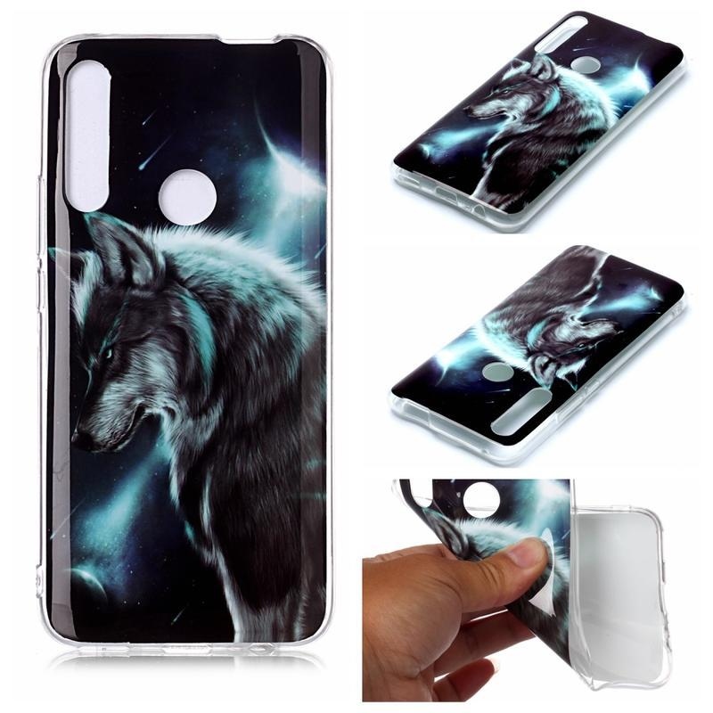 Állati gél tok mobil Huawei P Smart Z - farkas