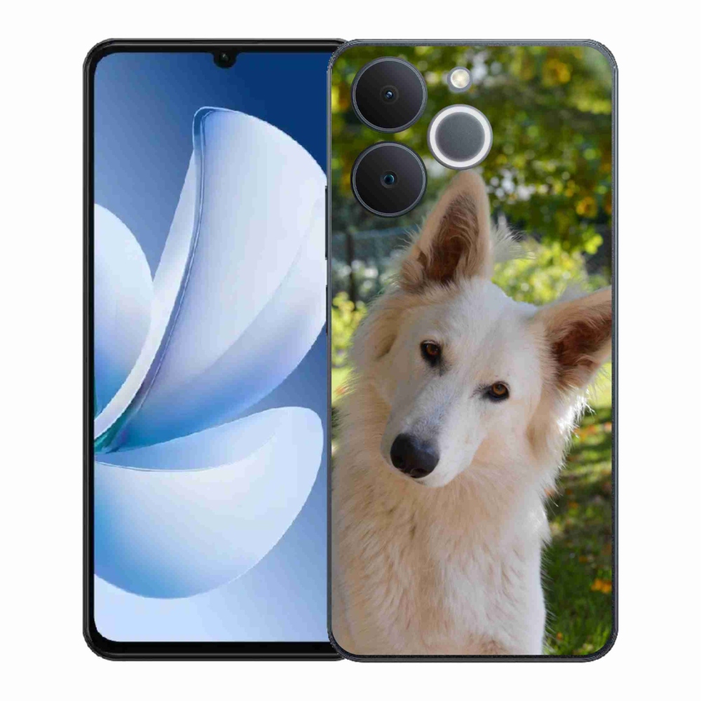 Gél borítás mmCase a Realme Note 70T készülékhez - Fehér svájci juhász 1