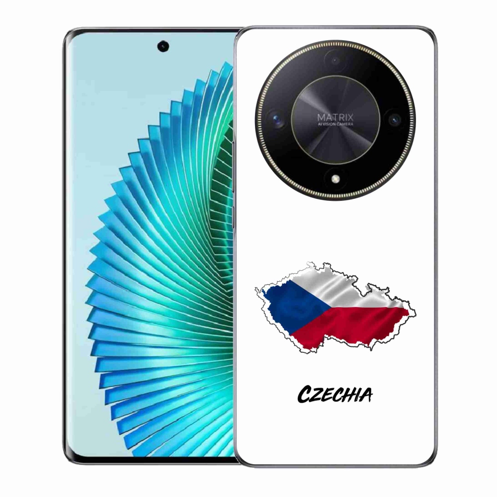 Gél borító mmCase a Honor Magic 6 Lite 5G készülékhez - Csehország fehér háttér