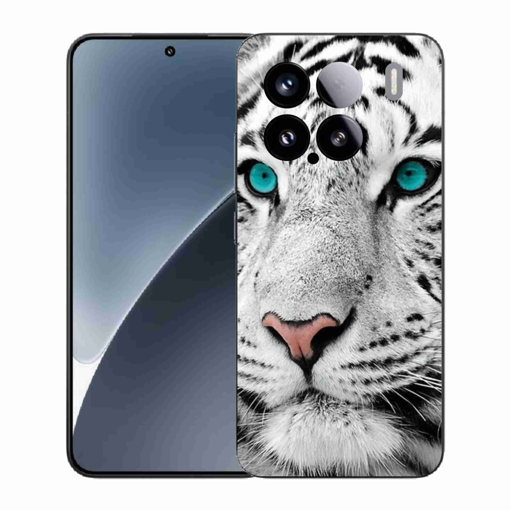Gél borítás mmCase a Xiaomi 15-öshöz - fehér tigris
