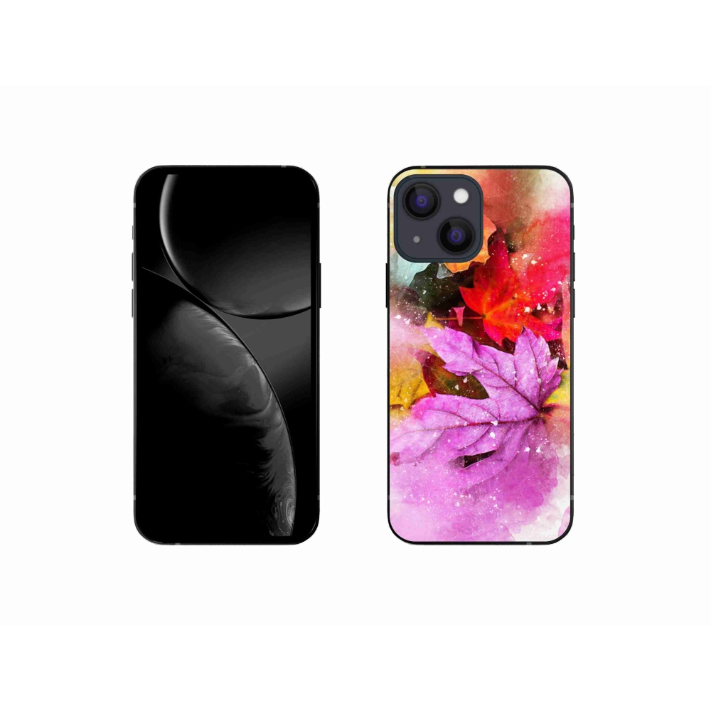 Gél borítás mmCase iPhone 13 mini 5.4 - színes levelek - iPhone 13 mini 5.4 - színes levelek