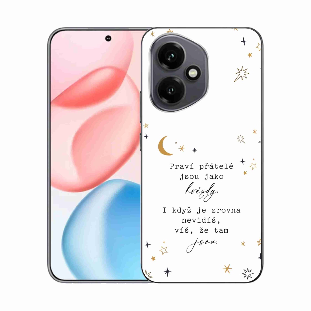 Zselés borító mmCase a Honor 400-hoz - idézem 6 fehér háttér