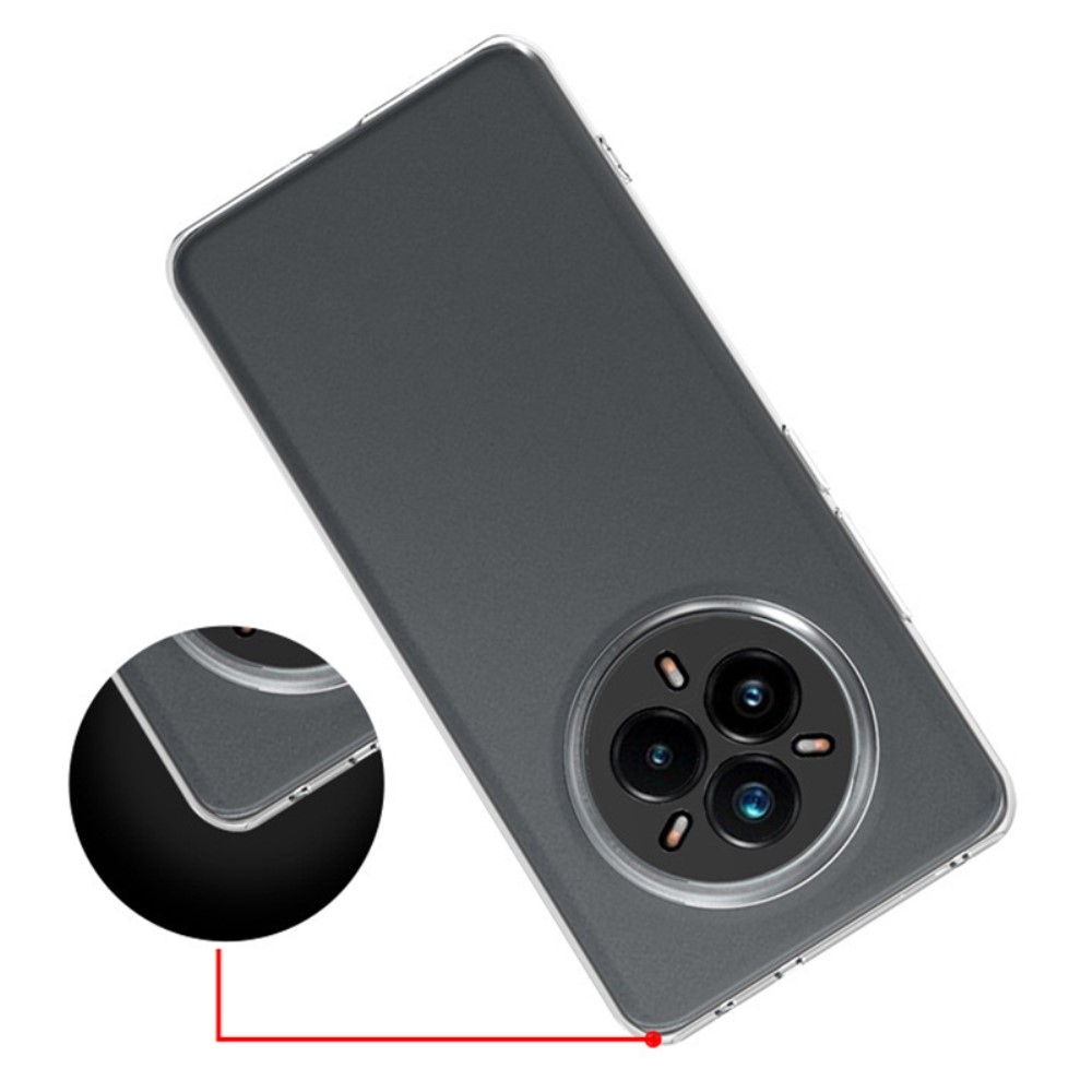 Átlátszó zselés tok a Realme 14 Pro 5G készülékhez - átlátszó