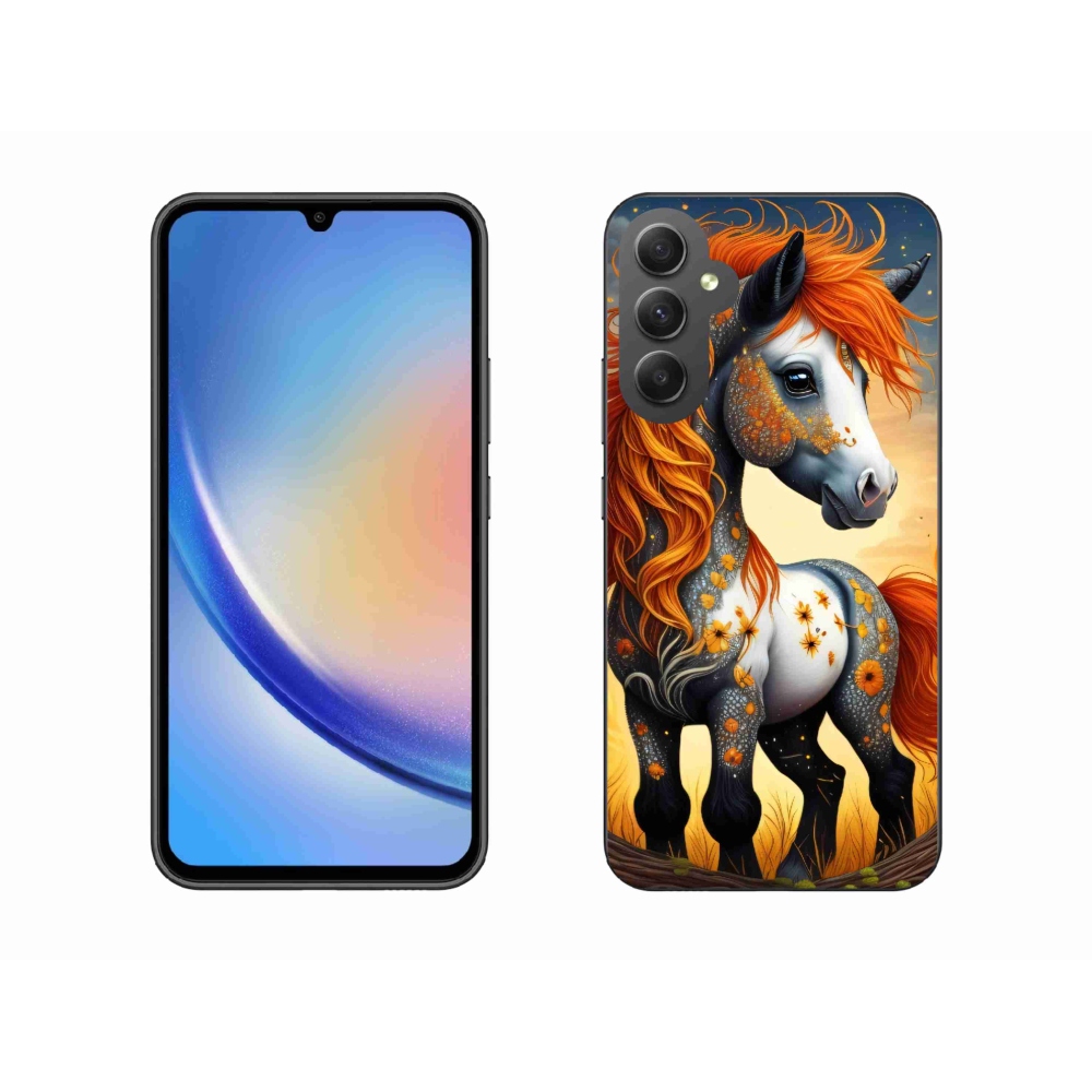 Zselés borítás mmCase Samsung Galaxy A34 5G - színes póni