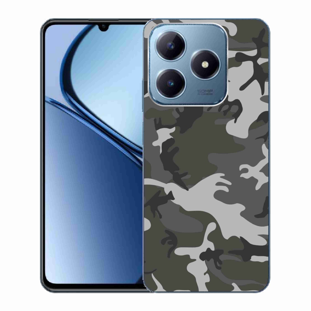 Zselés borítás mmCase a Realme C63 készülékhez - álcázó mintás