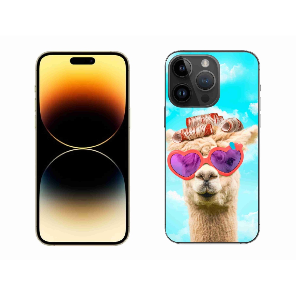 Zselés borítás mmCase iPhone 14 Pro Max készülékhez - szemüveges láma