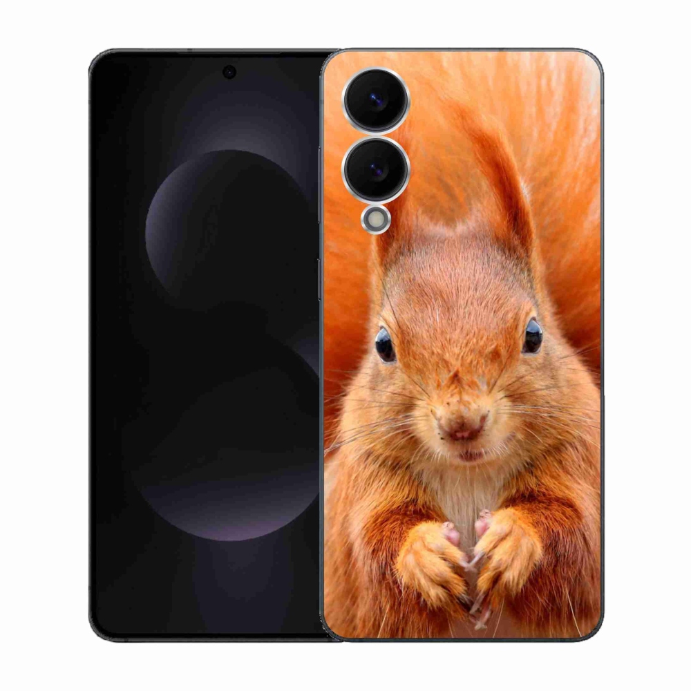 Zselés borítás mmCase Samsung Galaxy S25 Edge készülékhez - mókus