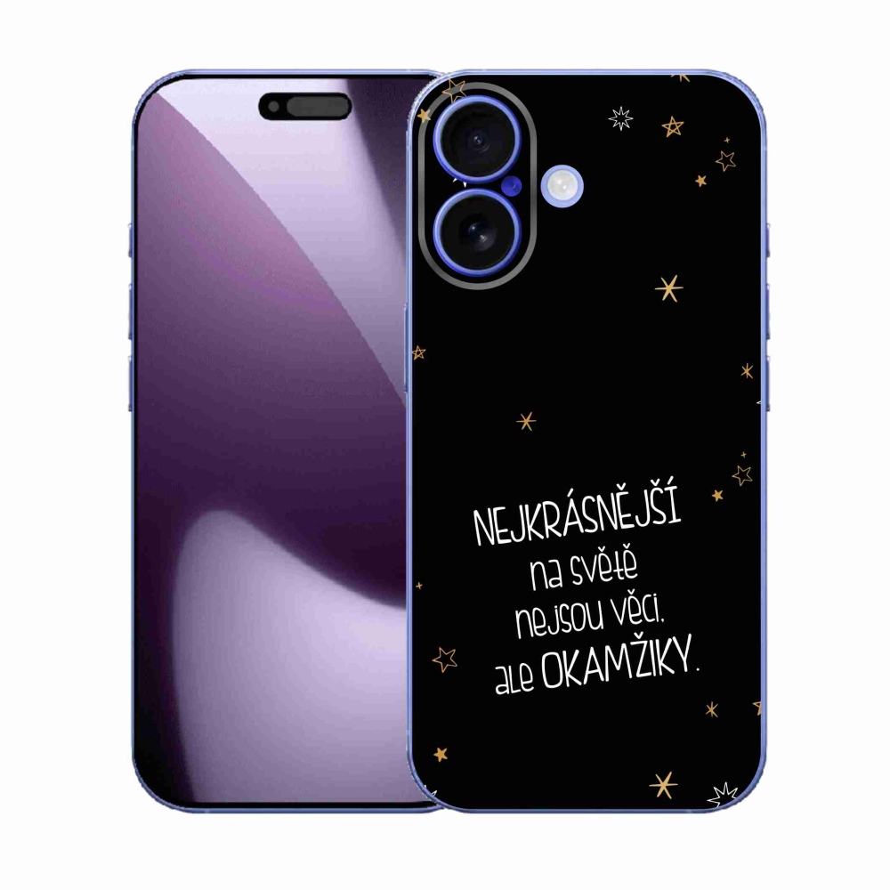 Gél borítás mmCase iPhone 17 - idézem 4 fekete háttérrel