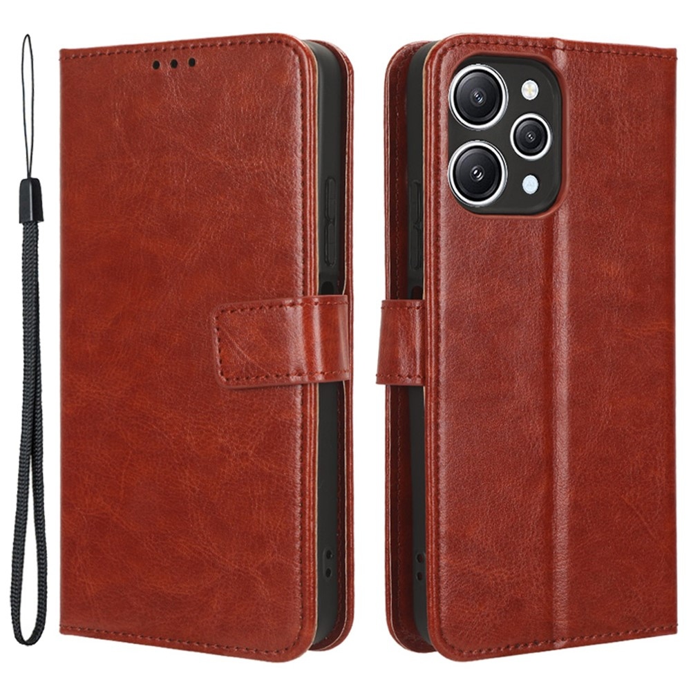 Ló könyv tok Xiaomi Redmi 12 4G/5G - barna