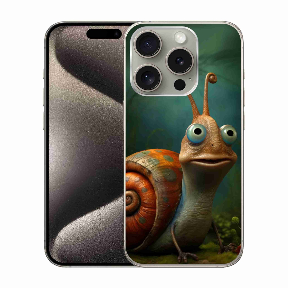 Zselés borítás mmCase iPhone 15 Pro készülékhez - csiga