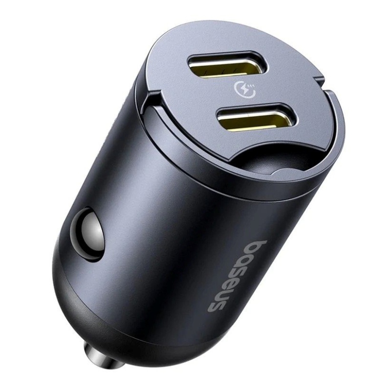 Baseus Tiny Star Mini autós töltő USB-C/USB-C 30W Cosmic Black