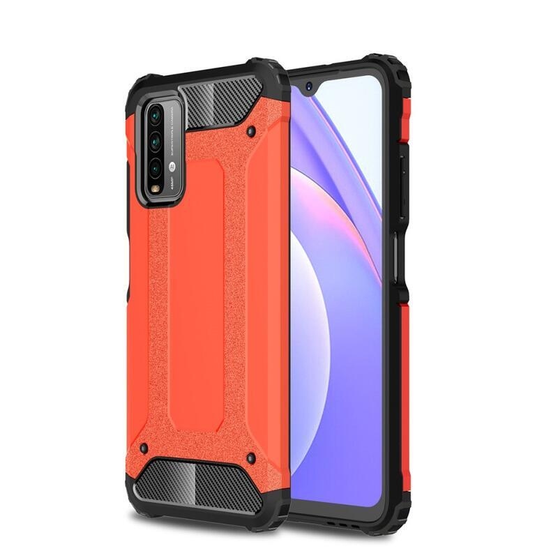 Tartós hibrid páncélborítás Xiaomi Poco M3/Redmi 9T - piros