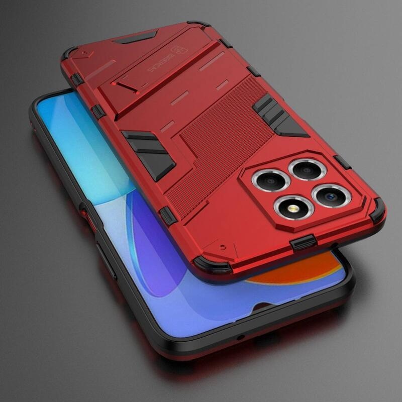 Tartós hibrid borítás a Honor X8 5G/Honor 70 Lite 5G készülékhez - Piros