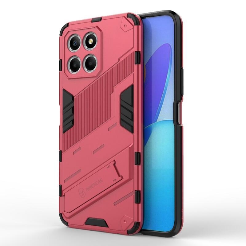 Armor Tartós hibrid borító csuklós állvánnyal a Honor X8 5G/Honor 70 Lite 5G számára - rózsaszínű