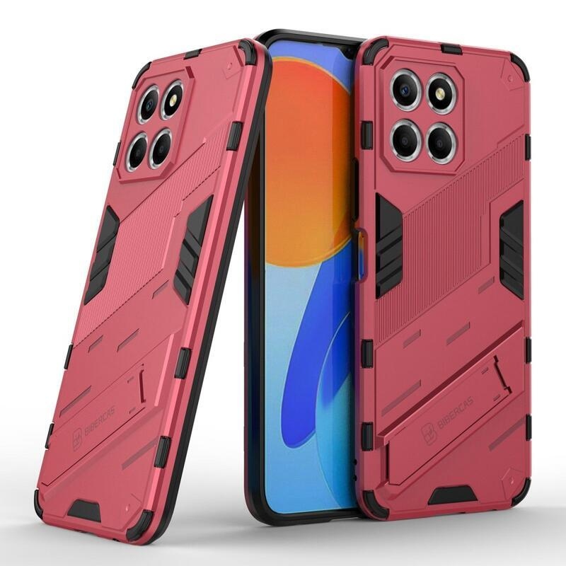 Armor Tartós hibrid borító csuklós állvánnyal a Honor X8 5G/Honor 70 Lite 5G számára - rózsaszínű