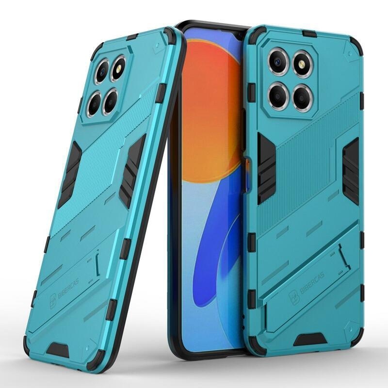 Armor tartós hibrid borítás dönthető állvánnyal a Honor X8 5G/Honor 70 Lite 5G készülékhez - világoskék színű