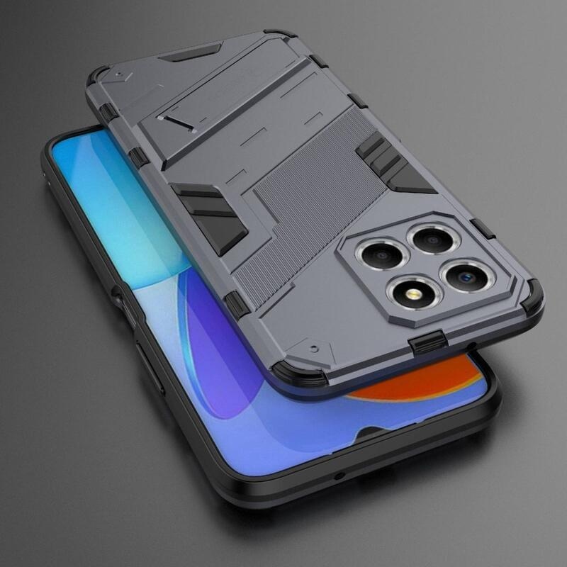 Armor tartós hibrid borító csuklós állvánnyal a Honor X8 5G/Honor 70 Lite 5G készülékhez - sötétkék