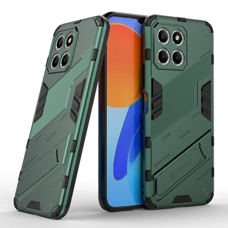 Armor tartós hibrid borító csuklós állvánnyal a Honor X8 5G/Honor 70 Lite 5G készülékhez - Zöld