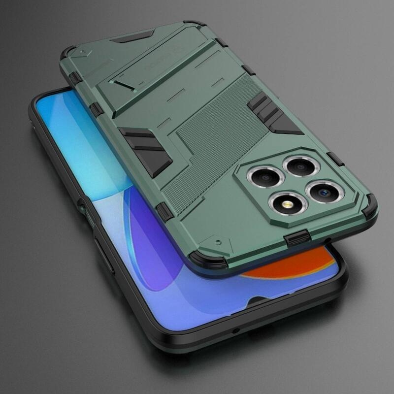 Armor tartós hibrid borító csuklós állvánnyal a Honor X8 5G/Honor 70 Lite 5G készülékhez - Zöld