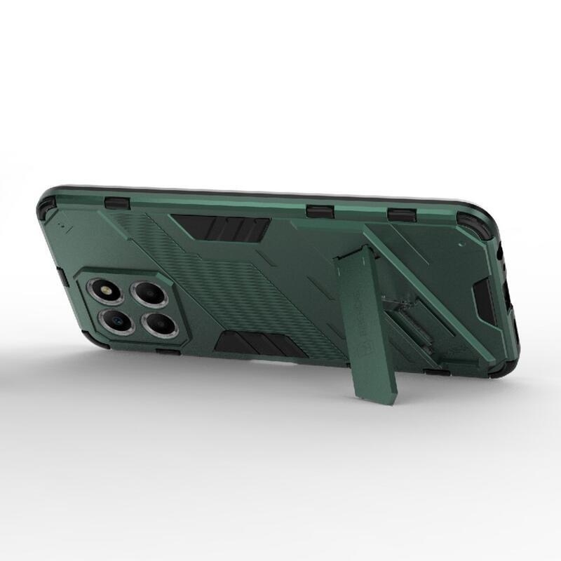 Armor tartós hibrid borító csuklós állvánnyal a Honor X8 5G/Honor 70 Lite 5G készülékhez - Zöld