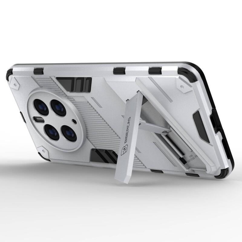 Armory tartós hibrid borító felhajtható állvánnyal a Huawei Mate 50 Pro készülékhez - fehér